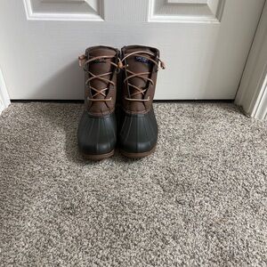 Sperry Brown and Black Waterproof Boots